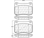 StopTech Sport Brake Pads Lexus IS F, Rear