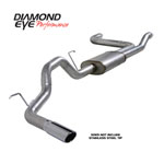 Diamond Eye KIT 3-1/2in CB SGL GAS AL NISSAN TITAN 5.6L 07-10; 2007-2010