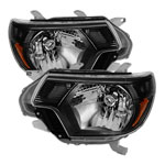 Xtune Toyota Tacoma 2012-2015 OEM Style Headlights Black HD-JH-TTA12-AM-BK; 2012-2015