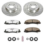 Power Stop 06-11 Buick Lucerne Front Z26 Street Warrior Brake Kit; 2006-2011