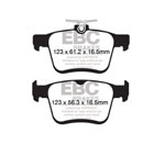 EBC 2014+ Audi A3 1.8 Turbo (w/Electronic Parking Brake) Ultimax2 Rear Brake Pads