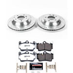 Power Stop 07-15 Audi Q7 Rear Z26 Street Warrior Brake Kit; 2007-2015