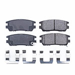 Power Stop 92-00 Mitsubishi Montero Rear Z17 Evolution Ceramic Brake Pads w/Hardware