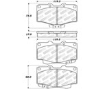 StopTech Street Brake Pads Toyota Hilux, Front