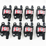 Granatelli 05-17 GM LS1/LS2/LS3/LS4/LS5/LS6/LS7/LS9/LSA Malevolent Coil Packs - Black (Set of 8); 2005-2017