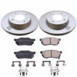 Power Stop 88-91 Honda CRX Front Z17 Evolution Geomet Coated Brake Kit; 1988-1991