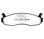 EBC 99-03 Am General H1 H1 12100 GVW Greenstuff Front Brake Pads; 1999-2003