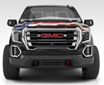 Stampede 2014-2018 GMC Sierra 1500 Vigilante Premium Hood Protector - Flag; 2014-2018