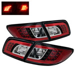 Spyder Mazda 6 4/5DR (Not fit Wagon) LED Tail Lights - Black - (ALT-YD-M603-LED-BK)