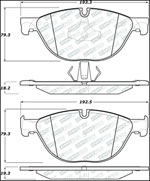 StopTech Street Select Brake Pads BMW 535i GT, Front