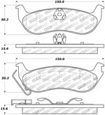 StopTech Sport Brake Pads Mercury Grand Marquis, Rear