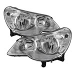 Xtune Chrysler Sebring 07-10 OEM Style Headlights Chrome HD-JH-CHRSE07-C; 2007-2010