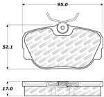 StopTech Street Select Brake Pads Saab 9000, Front