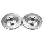 Power Stop 94-99 Toyota Celica Front Evolution Drilled & Slotted Rotors - Pair; 1994-1999