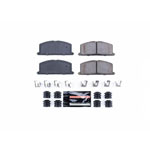 Power Stop 85-88 Chevrolet Nova Front Z23 Evolution Sport Brake Pads w/Hardware; 1985-1988