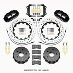 Wilwood Narrow Superlite 4R Rear Kit 14.00in Drilled 2007-up Jeep JK w/Lines; 2007-2021