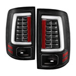 Spyder Dodge Ram 09-18 LED Tail Lights - All Black ALT-YD-DRAM09V2-LED-BKV2 (Incandescent Only); 2009-2018