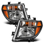 ANZO 2005-2008 Nissan Pathfinder Crystal Headlight Black Amber; 2005-2008