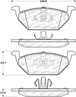 StopTech Street Brake Pads Mercury Mariner, Rear