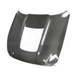 Anderson Composites 2020 Mustang Shelby GT500 Double Sided Carbon Fiber Hood; 2020-2022