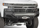 Addictive Desert Designs Chevrolet Silverado 1500 SF Front Bumper w/ Winch Mount&Sensor Cutout; 2019-2022