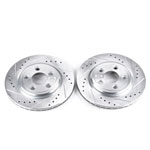 Power Stop 02-05 Ford Thunderbird Rear Evolution Drilled & Slotted Rotors - Pair; 2002-2005