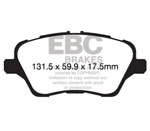 EBC 13+ Ford Fiesta 1.6 Turbo ST Ultimax2 Front Brake Pads