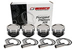 Wiseco Nissan QR25DE Sentra 2.5L 16V 90.00mm Bore +.040 Oversize -19.5 Dome Dish 8.55 CR Piston Set; 2002-2006