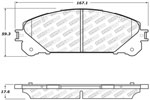 StopTech Street Select Brake Pads Toyota Highlander, Front