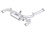 Borla 03-09 Mazda RX-8 1.3L Single Round Rolled Angle-Cut Cat-Back Exhaust