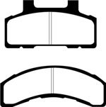 EBC 93-96 Buick Century 2.2 Ultimax2 Front Brake Pads; 1993-1996