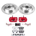 Power Stop 02-04 Honda CR-V Rear Z26 Street Warrior Brake Kit w/Calipers; 2002-2004