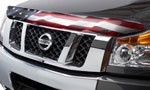 Stampede 2005-2019 Nissan Frontier Vigilante Premium Hood Protector - Flag; 2005-2019