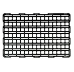 BuiltRight Industries 25in x 15.5in Tech Plate Steel Mounting Panel - Black