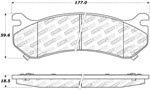 StopTech Street Brake Pads GMC Yukon, Front; 2000-2006