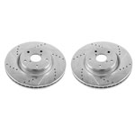 Power Stop 06-07 Subaru B9 Tribeca Front Evolution Drilled & Slotted Rotors - Pair; 2006-2007