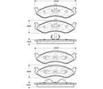 StopTech Street Brake Pads Jeep Grand Wagoneer, Front