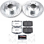 Power Stop 86-91 Mazda RX-7 Front Z26 Street Warrior Brake Kit; 1986-1991