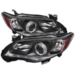 Spyder Toyota Corolla Projector Headlights - Halogen Model Only ( Not Compatible With Xenon/HID Model ) - DRL LED - Black - (PRO-YD-TC11-DRL-BK)