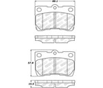 StopTech Street Select Brake Pads Lexus IS350, Rear; 2006-2013