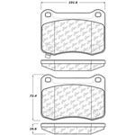 StopTech Street Brake Pads Lexus IS F, Rear