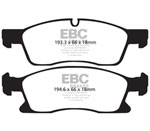 EBC 11+ Dodge Durango 3.6 Extra Duty Front Brake Pads