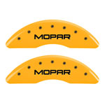 MGP 4 Caliper Covers Engraved Front & Rear Mopar Yellow Finish Black Char 2004 Chrysler Pacifica