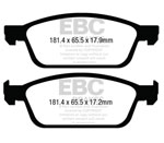 EBC 13+ Ford Escape 1.6 Turbo 4WD Ultimax2 Front Brake Pads