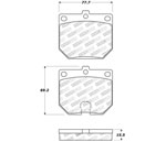 StopTech Sport Brake Pads Nissan 280Z, Front; 1975-1978