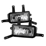 Spyder Chevy Suburban Tahoe OEM Fog Lights W/Chrome trim Cover and Switch - Clear - (FL-CTAH15-C)