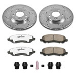 Power Stop 06-12 Mitsubishi Eclipse Front Z26 Street Warrior Brake Kit; 2006-2012