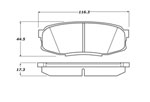 StopTech Street Brake Pads Toyota Land Cruiser, Rear