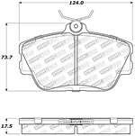 StopTech Sport Brake Pads Mercury Cougar Sport Pkg, Front; 1996-1997