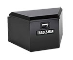 Tradesman Steel Trailer Tongue Storage Box (21in.) - Black